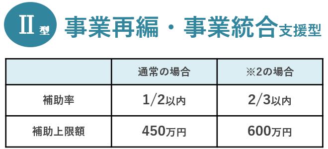 事業再編・事業統合支援型