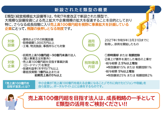 新設されたE類型の概要