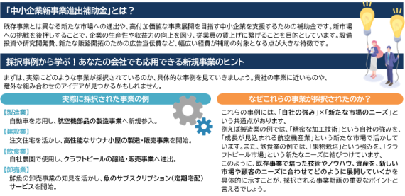 中小企業新事業進出補助金